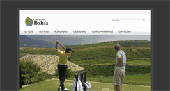Desktop Screenshot of clubgolfbahia.com