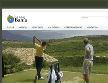 Tablet Screenshot of clubgolfbahia.com